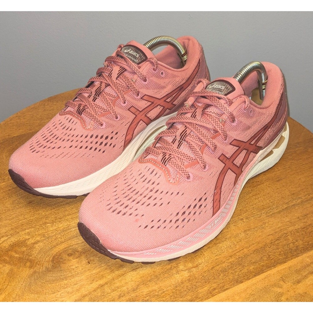 ASICS Women's 10.5 Gel-Kayano 28 Running Shoes Smokey Rose Pink 1012B047